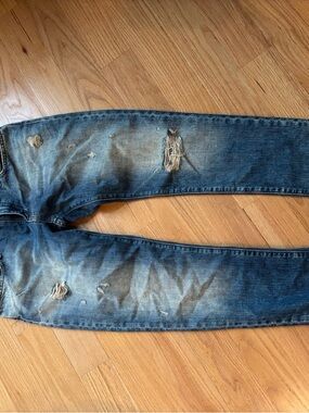 Denim & Supply Ralph Lauren Blue Distressed Skinny Jeans